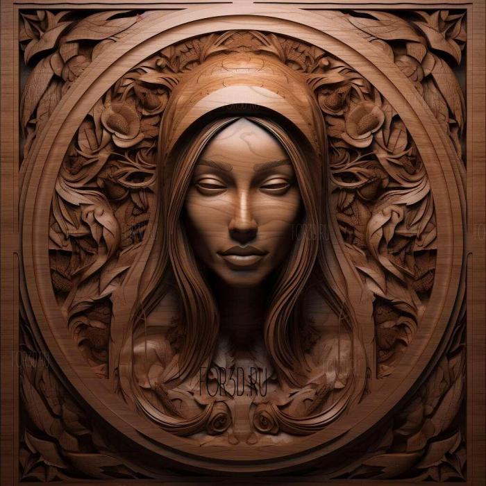 Megan Denise Fox 1 stl model for CNC
